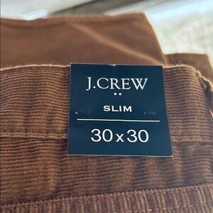 J. Crew Men's Corduroy Pants in Rich Brown